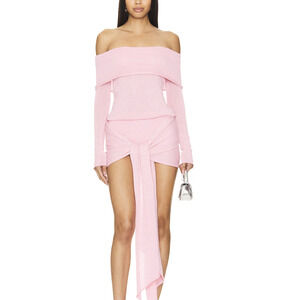 NEW SEROYA Fay ROMPER Mauve Pink Purple Knit Mini Skirt Short Dress